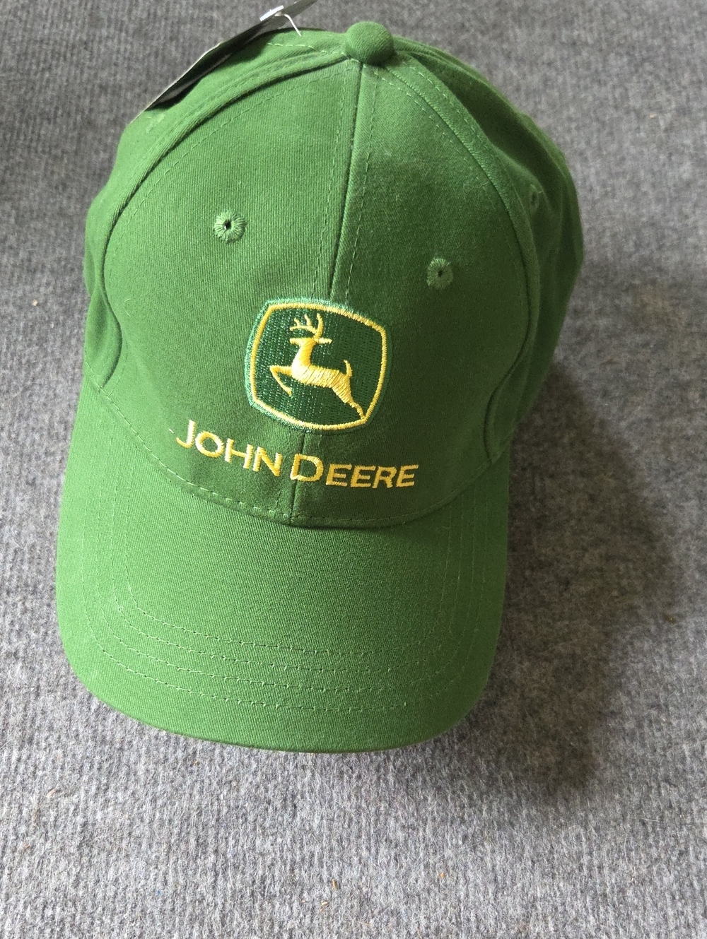 John Deere Green and Yellow Embroidered Logo Cap